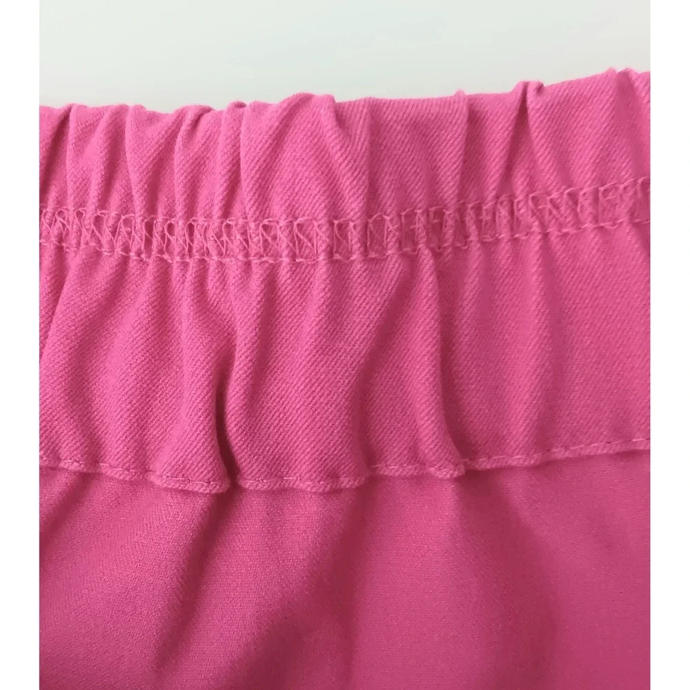 Isaac Mizrahi Live! Pants Womens 16P Petite Pants Pink Stretch Icon Ankle Pocket